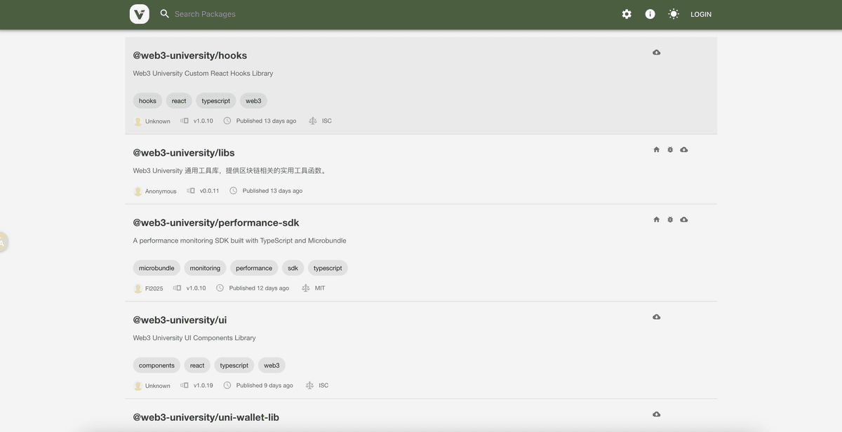 个人私仓(Hooks、UI、Performance SDK、Libs)